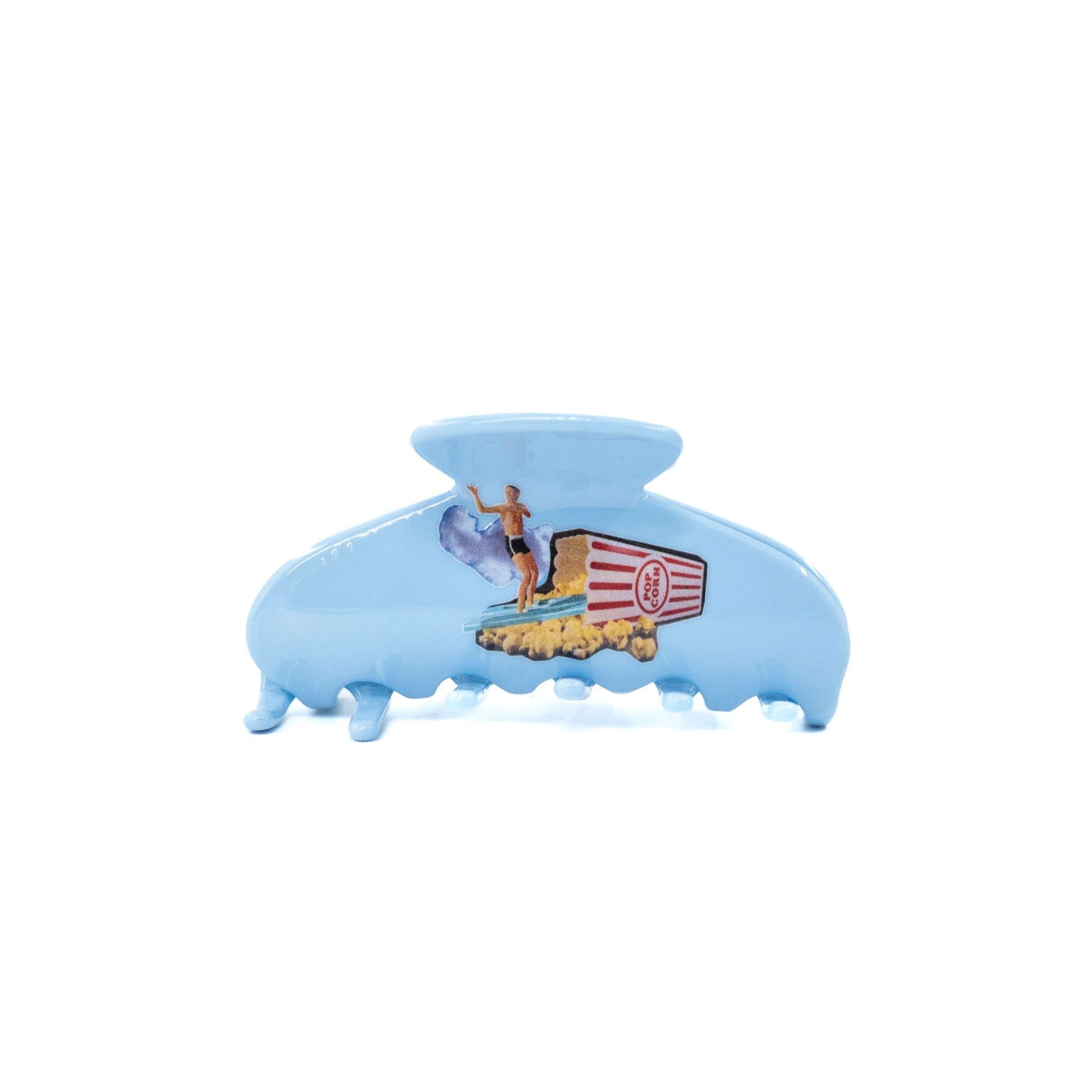 Surfer Vintage Claw by Luna Wave in blue with a retro surfer collage design.