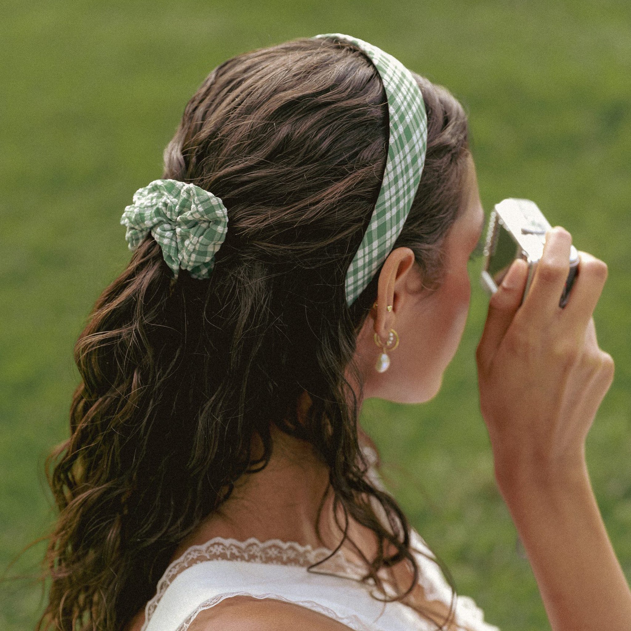 MEADOW GINGHAM SCRUNCHIE