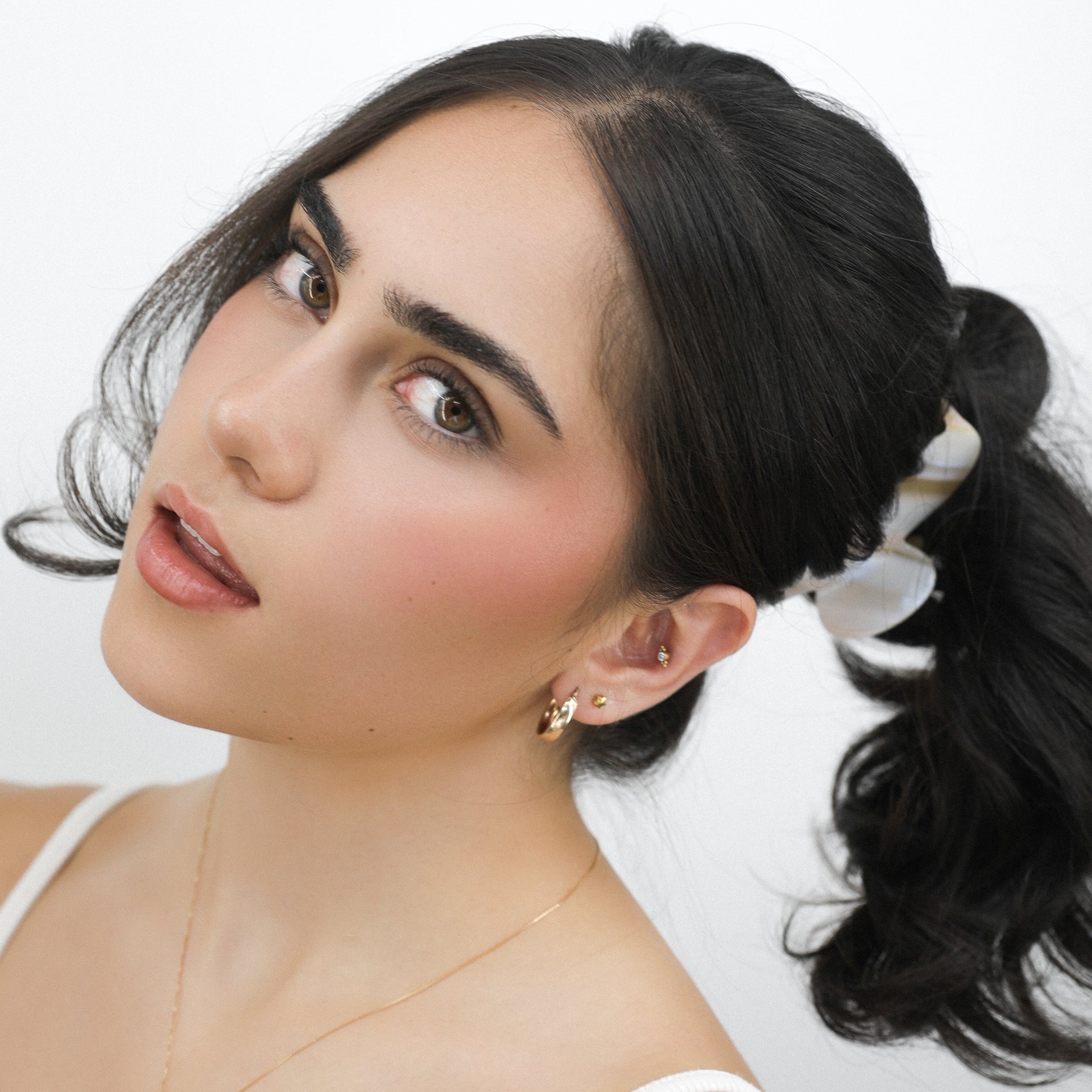 Luna Wave orange starfish pearl hair claw clip