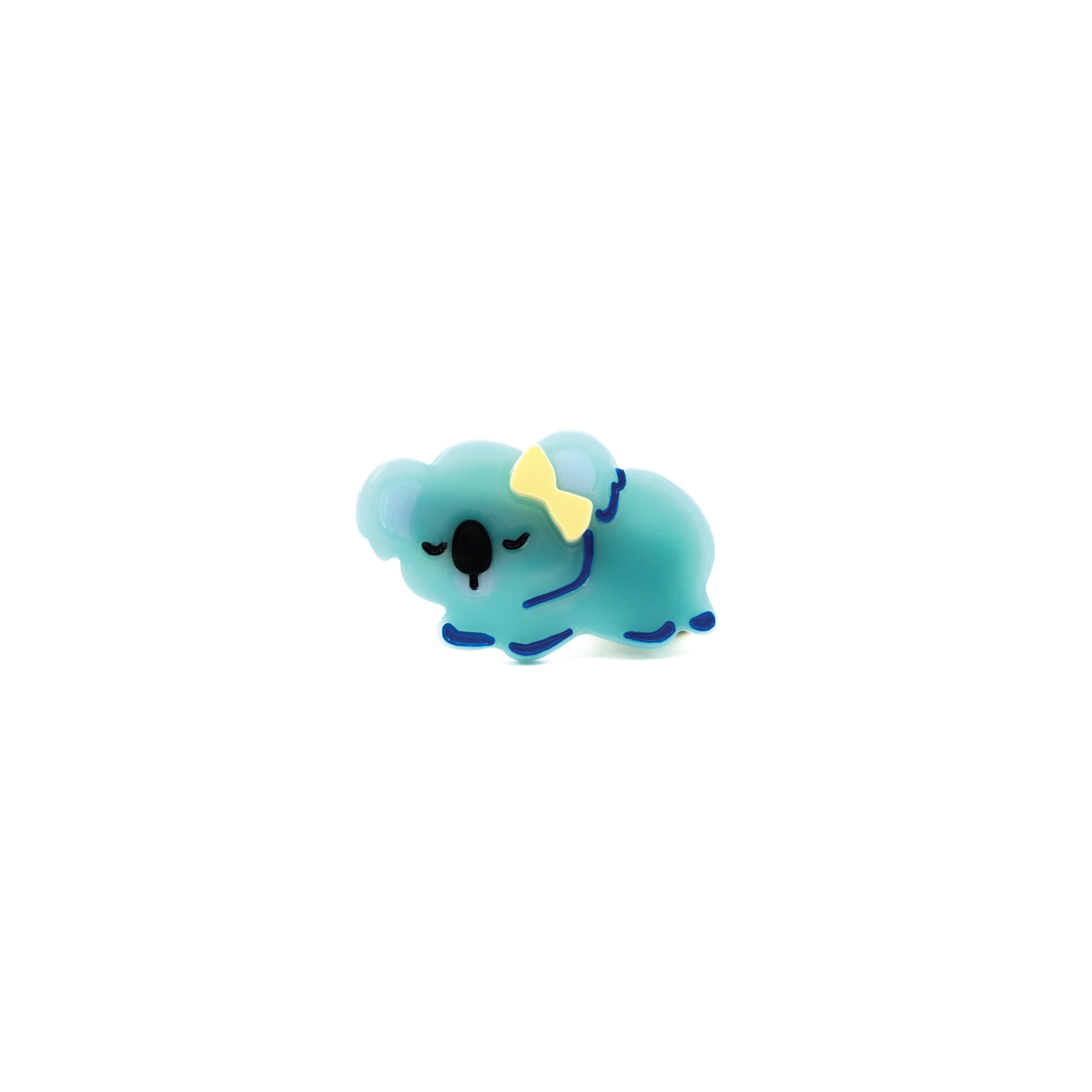 Luna Wave blue koala side clip for getting ready