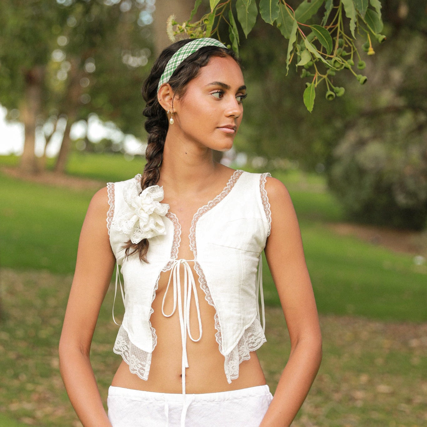 Meadow Gingham Headband