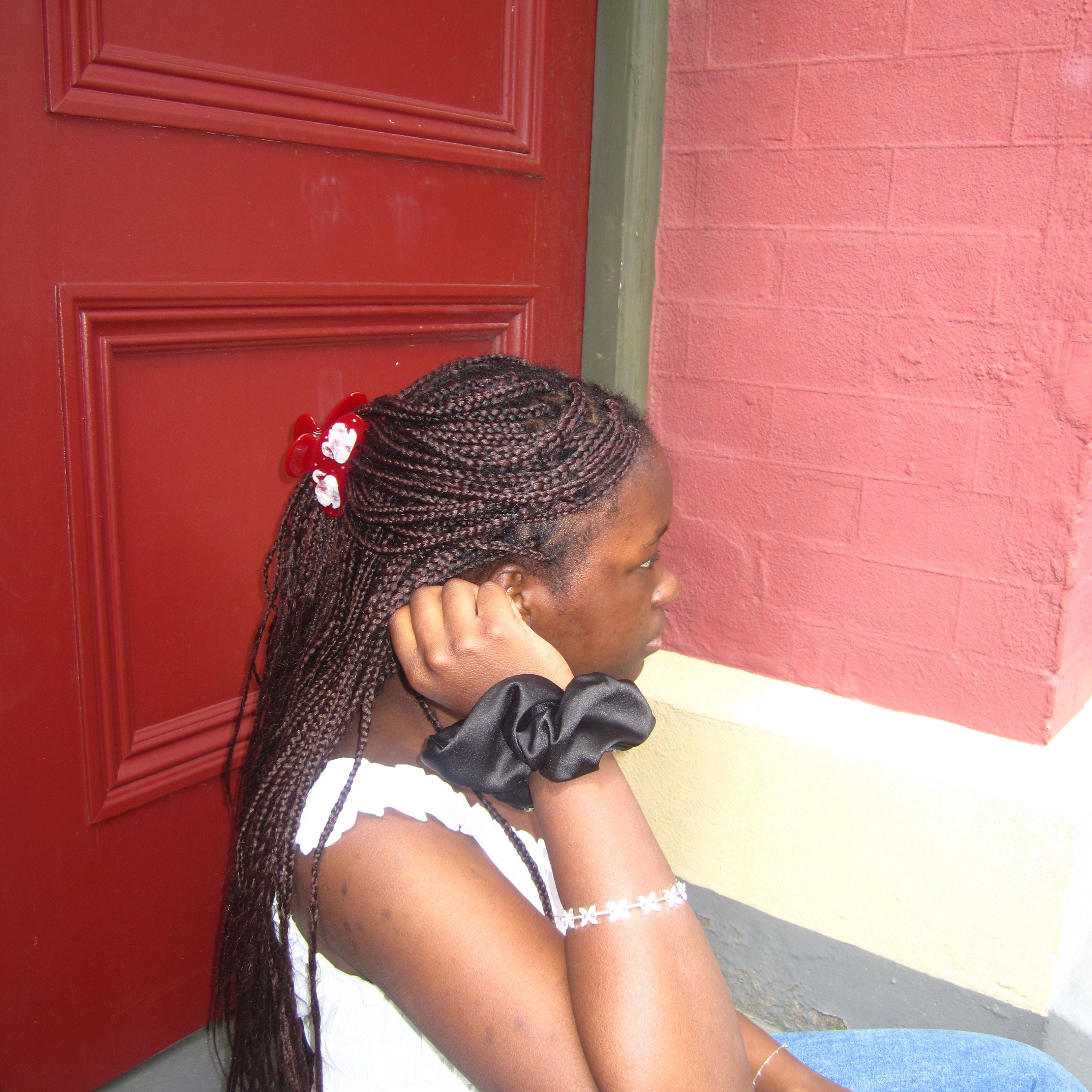 NOIR BUBBLES SCRUNCHIE