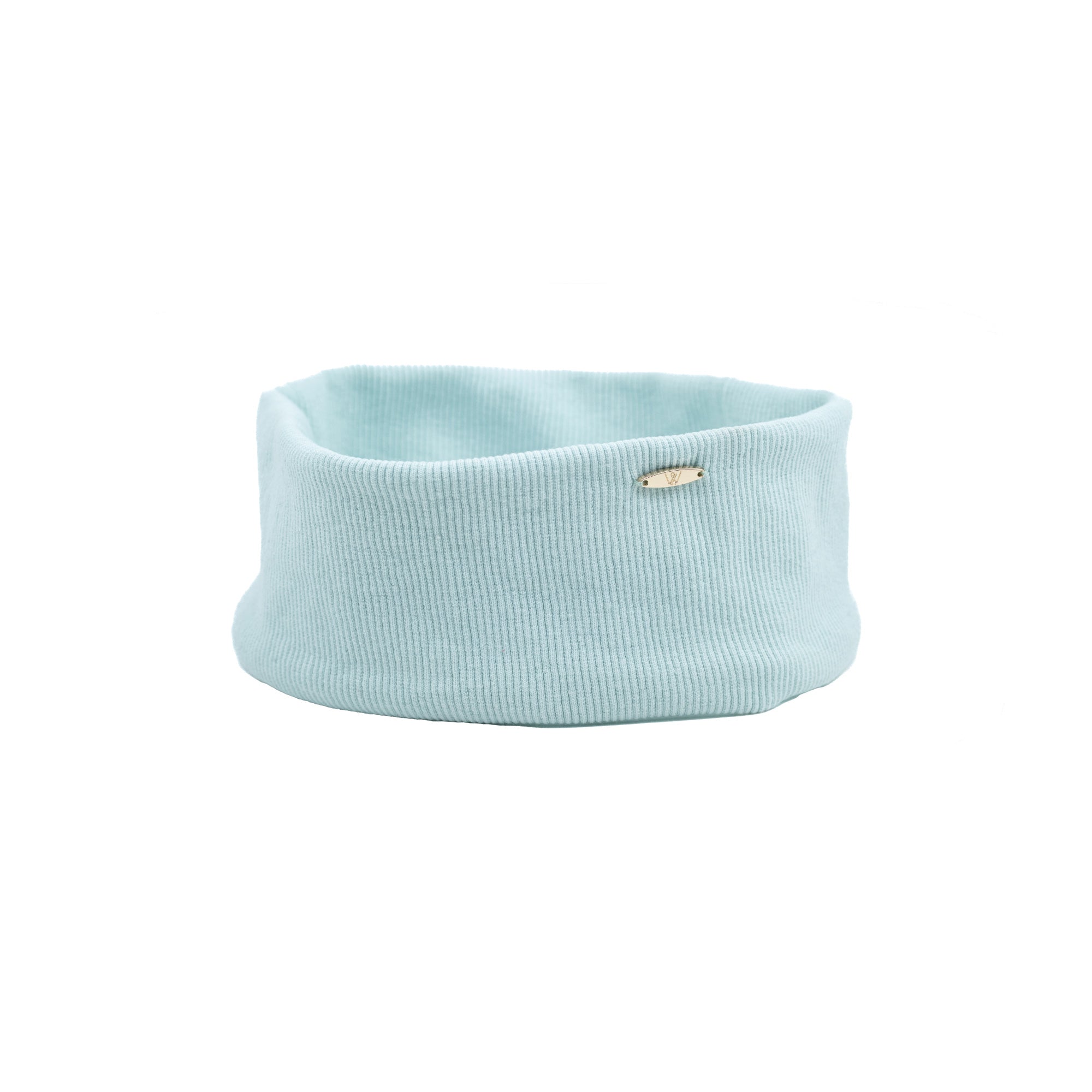 Luna Wave ice blue ribbed cotton soft headband