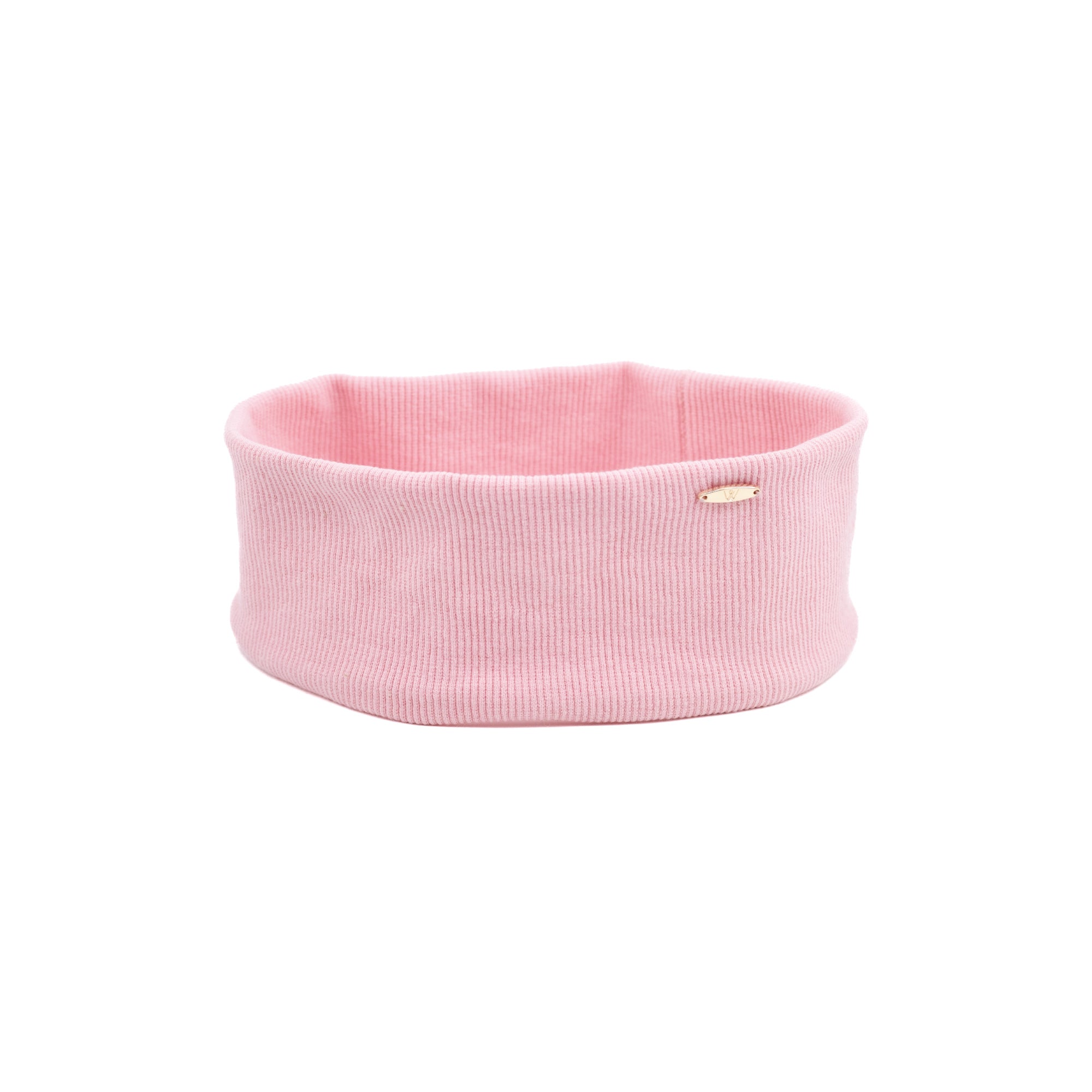 Luna Wave coral ribbed cotton soft headband