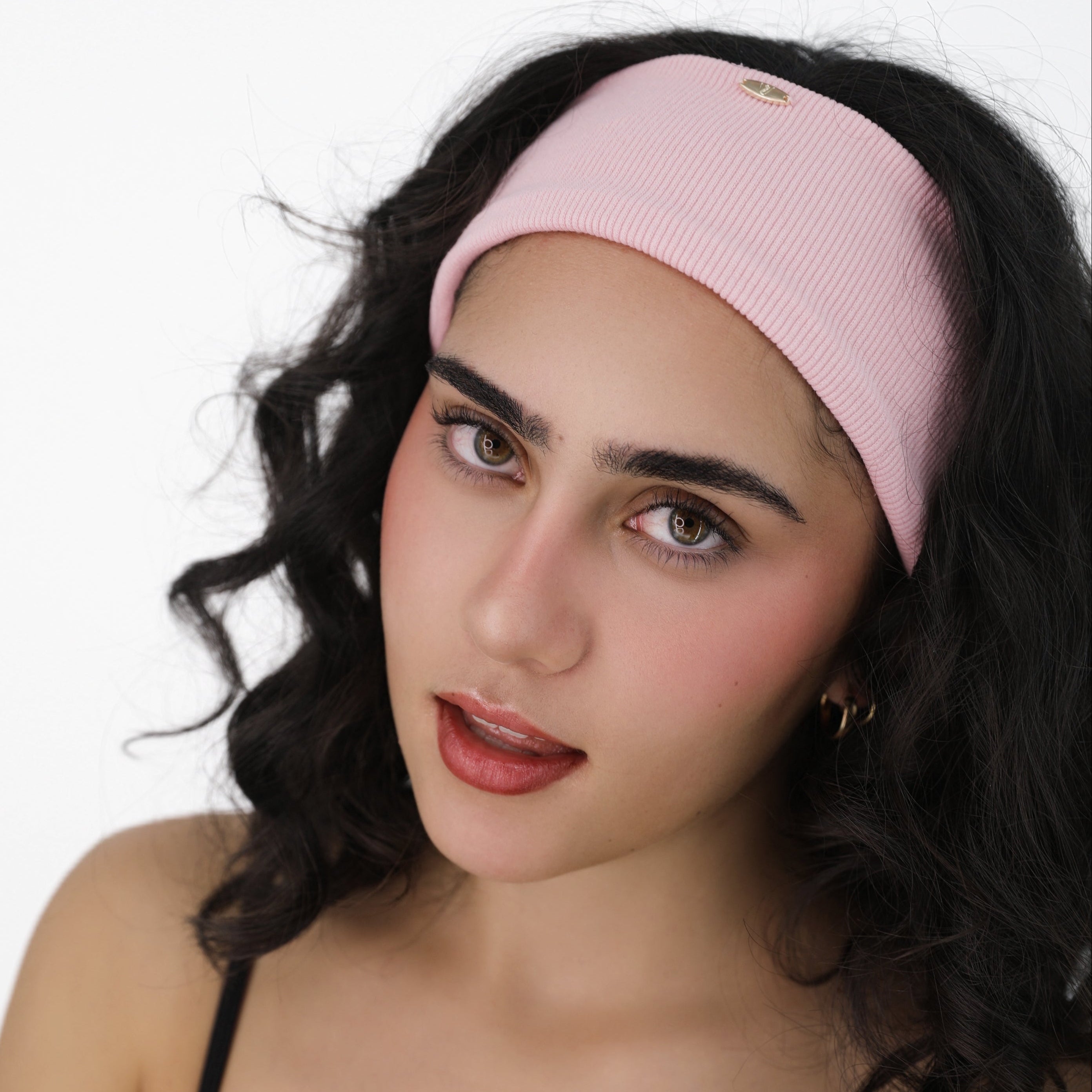 Luna Wave pink coral soft hair headband