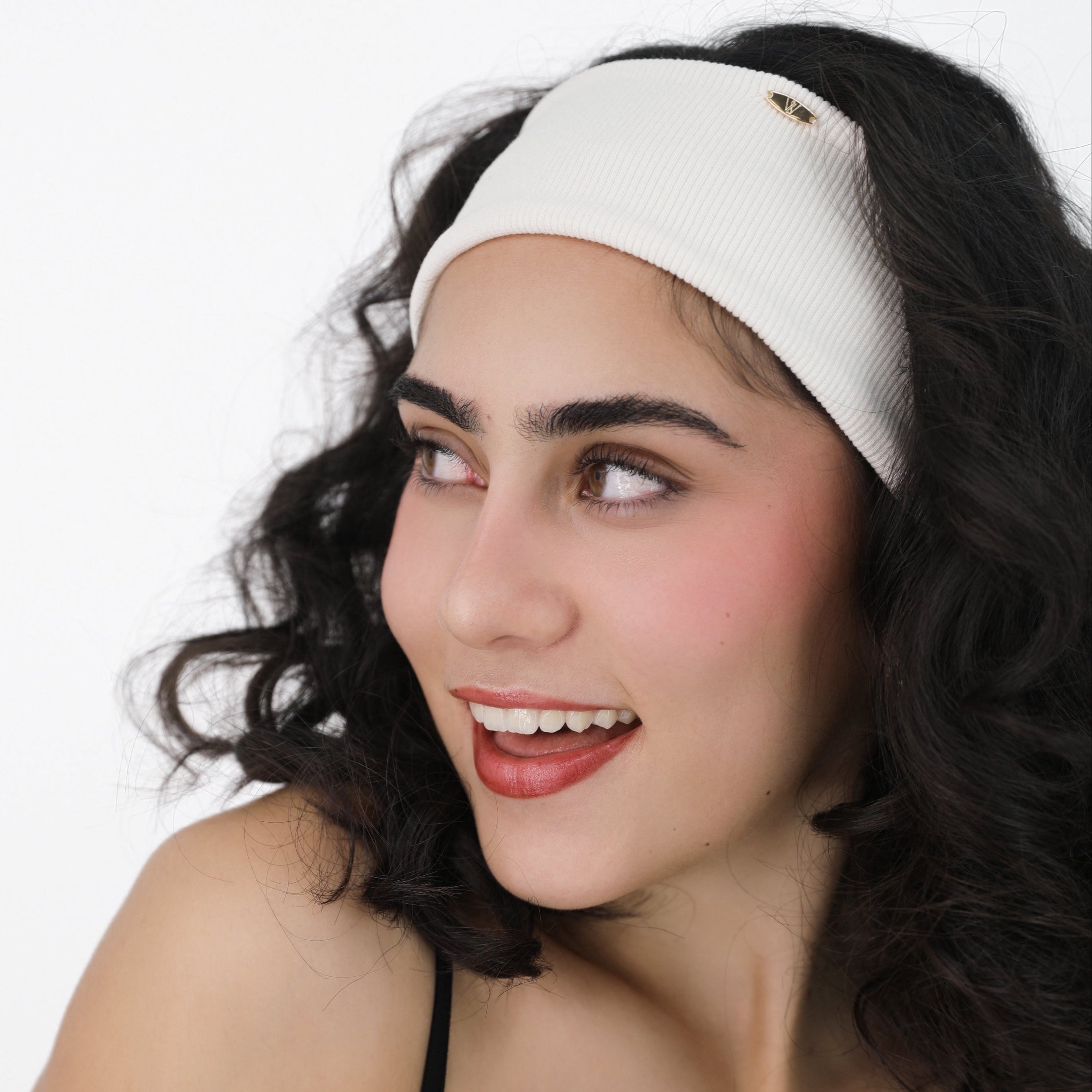 Luna Wave white creamy soft hair headband